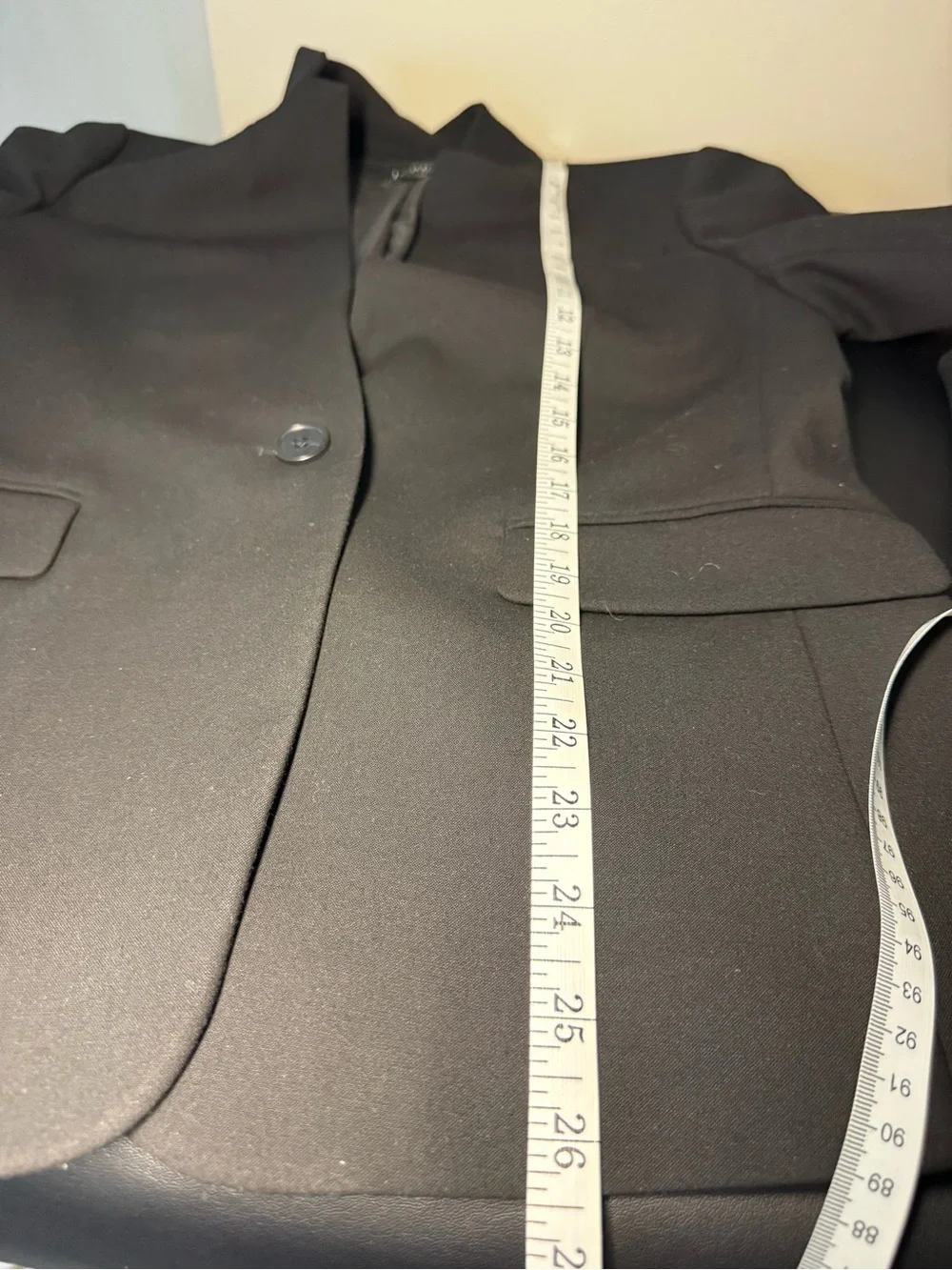 J.CREW Regent Womens Black Blazer 8 Single-Breasted 1-Button Notch Lined K5961